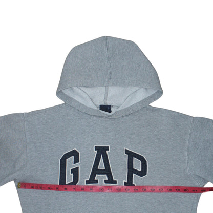 GAP Boys Grey 2XL Pullover Fleece Hoodie with Logo