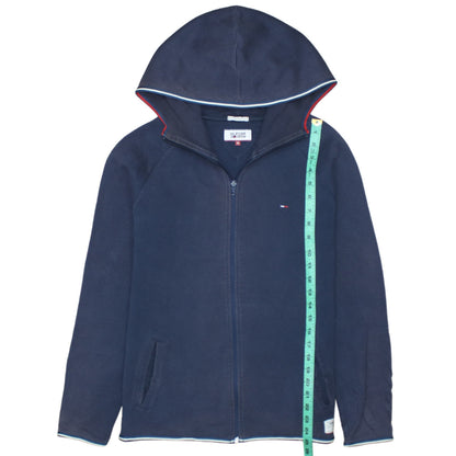 Mens UK Size M Hilfiger Denim Blue Full Zip Hoodie