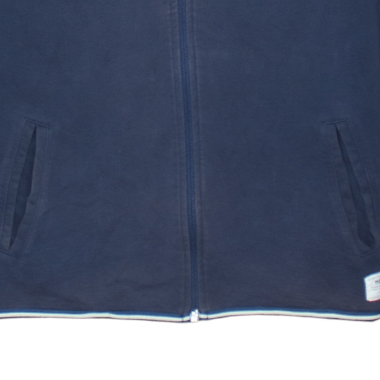 Mens UK Size M Hilfiger Denim Blue Full Zip Hoodie