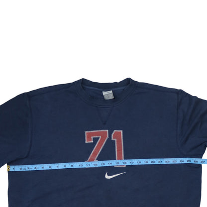 Mens UK Size 2XL Nike Blue Pullover Sweatshirt