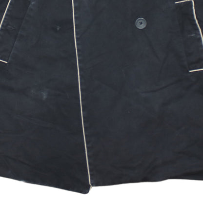 Womens UK Size L Gap Black Trench Coat