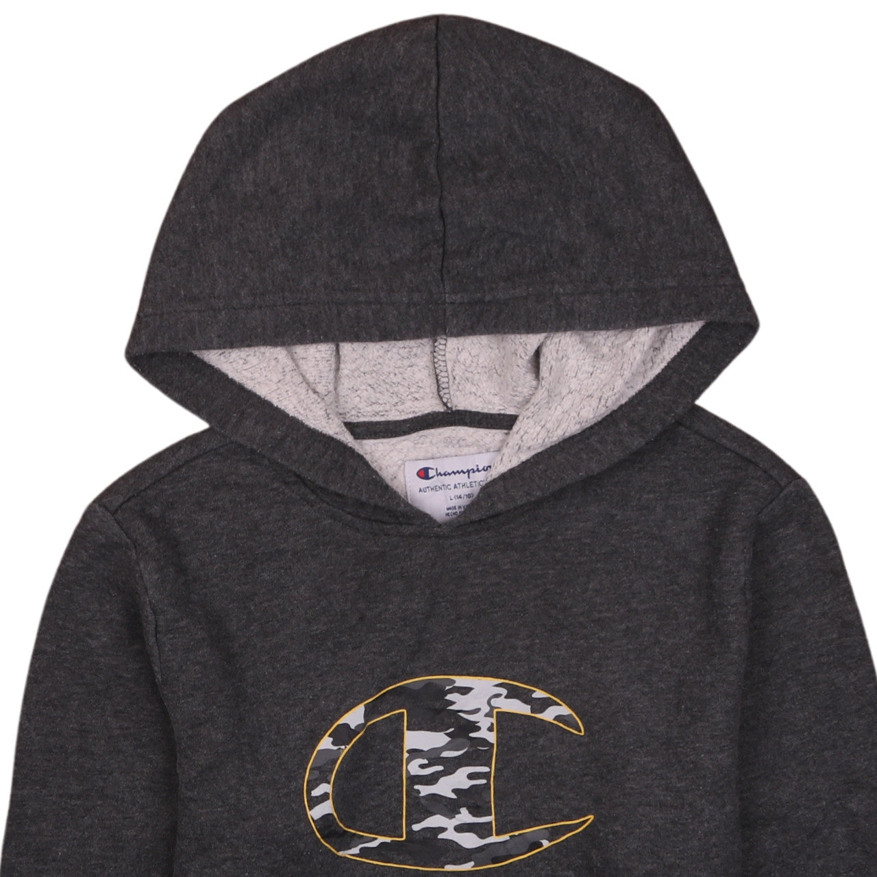 Womens UK Size 16 Champion Grey Pullover Hoodie