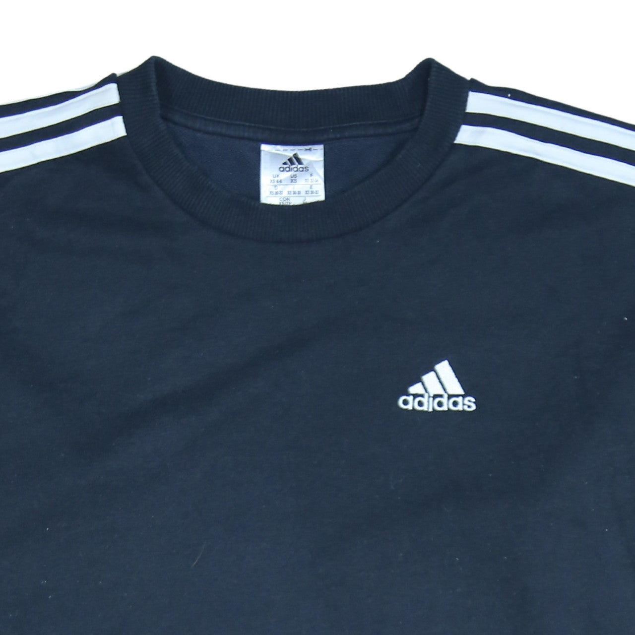 Womens UK Size XS adidas Black Pullover Sweatshirt