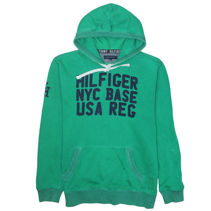 Mens UK Size XL Tommy Hilfiger Green Pullover Hoodie