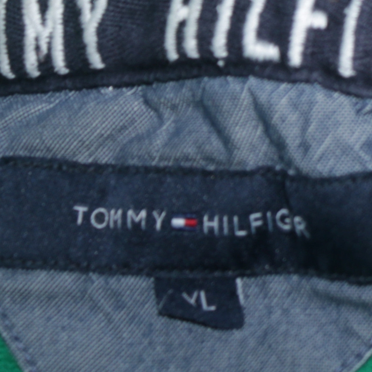 Mens UK Size XL Tommy Hilfiger Green Pullover Hoodie