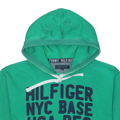 Mens UK Size XL Tommy Hilfiger Green Pullover Hoodie