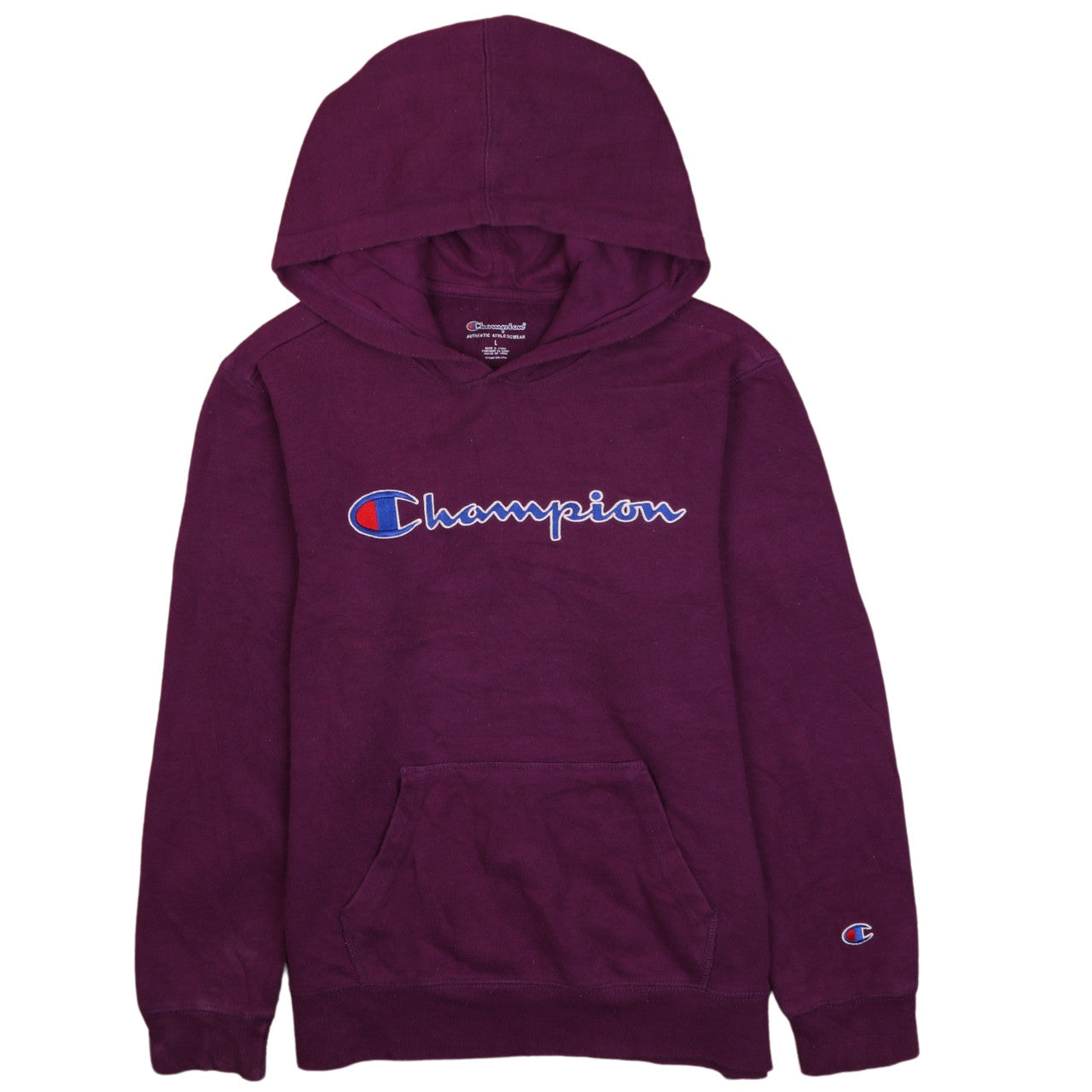 Womens UK Size L Champion Purple Pullover Hoodie