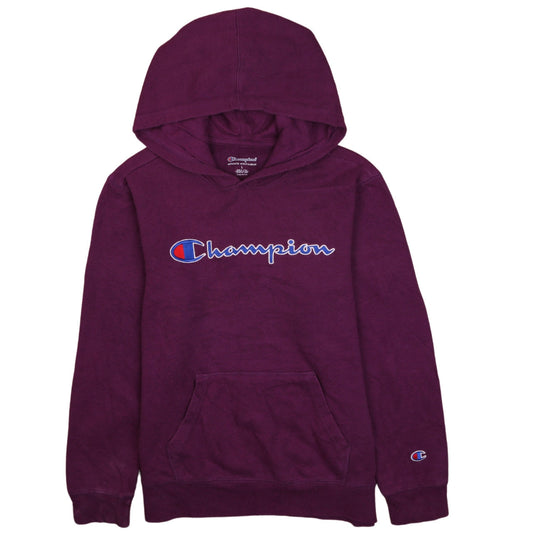 Womens UK Size L Champion Purple Pullover Hoodie