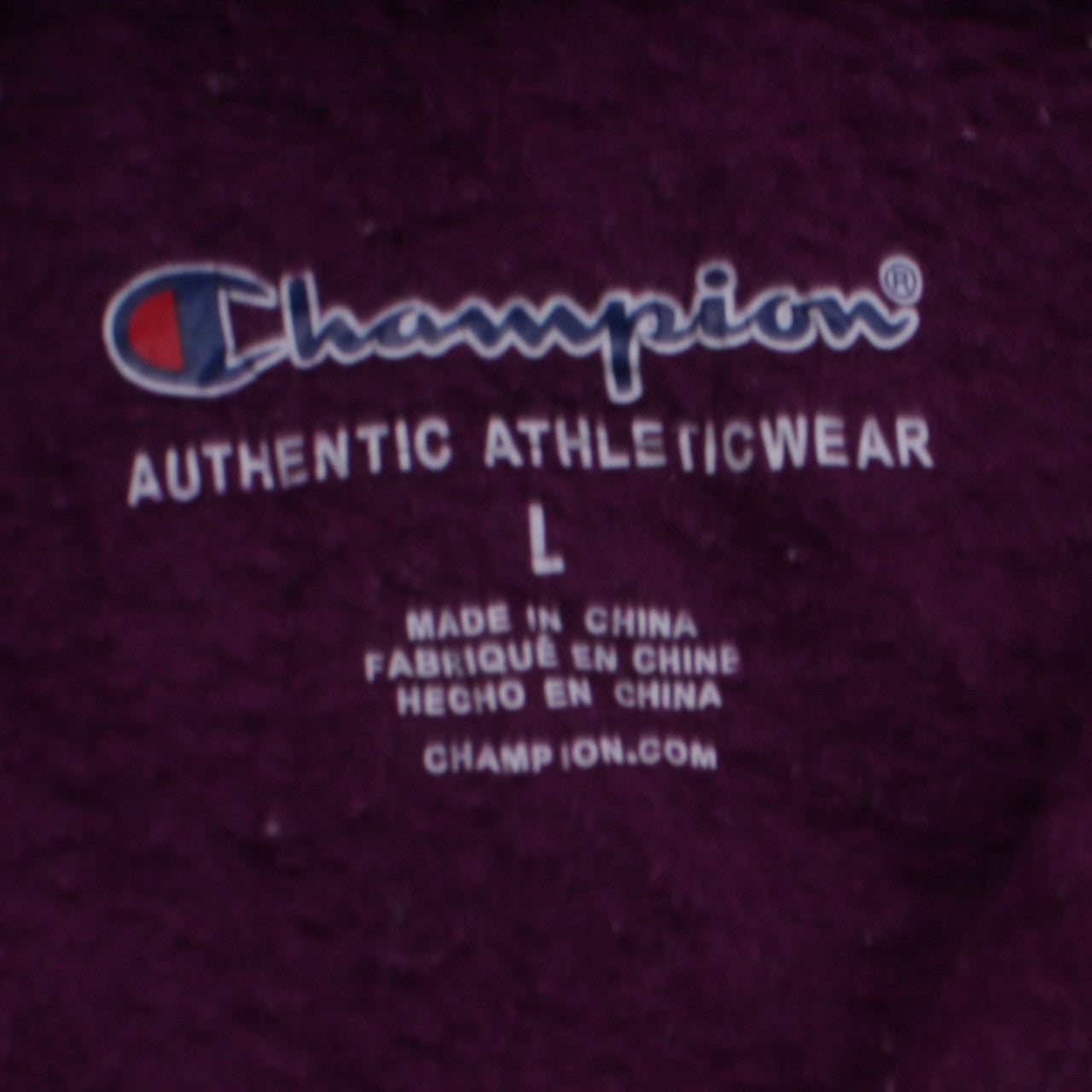 Womens UK Size L Champion Purple Pullover Hoodie