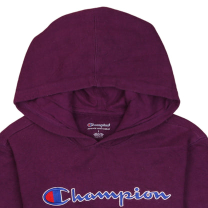Womens UK Size L Champion Purple Pullover Hoodie