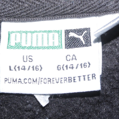 Teens UK Size 14 PUMA Black Pullover Hoodie