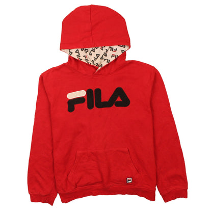 Womens UK Size 18 FILA Red Pullover Hoodie