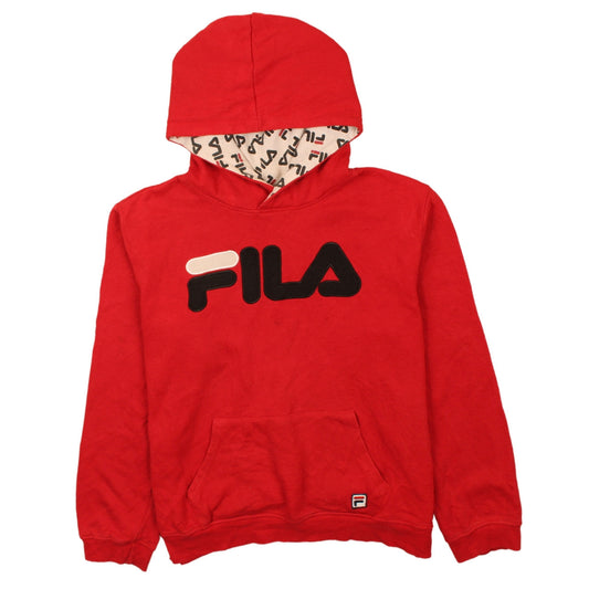 Womens UK Size 18 FILA Red Pullover Hoodie