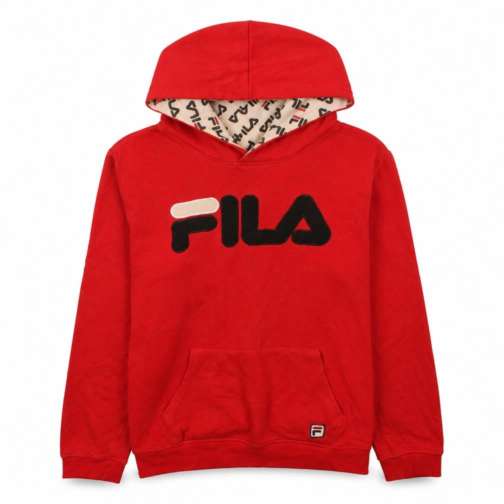 Womens UK Size 18 FILA Red Pullover Hoodie