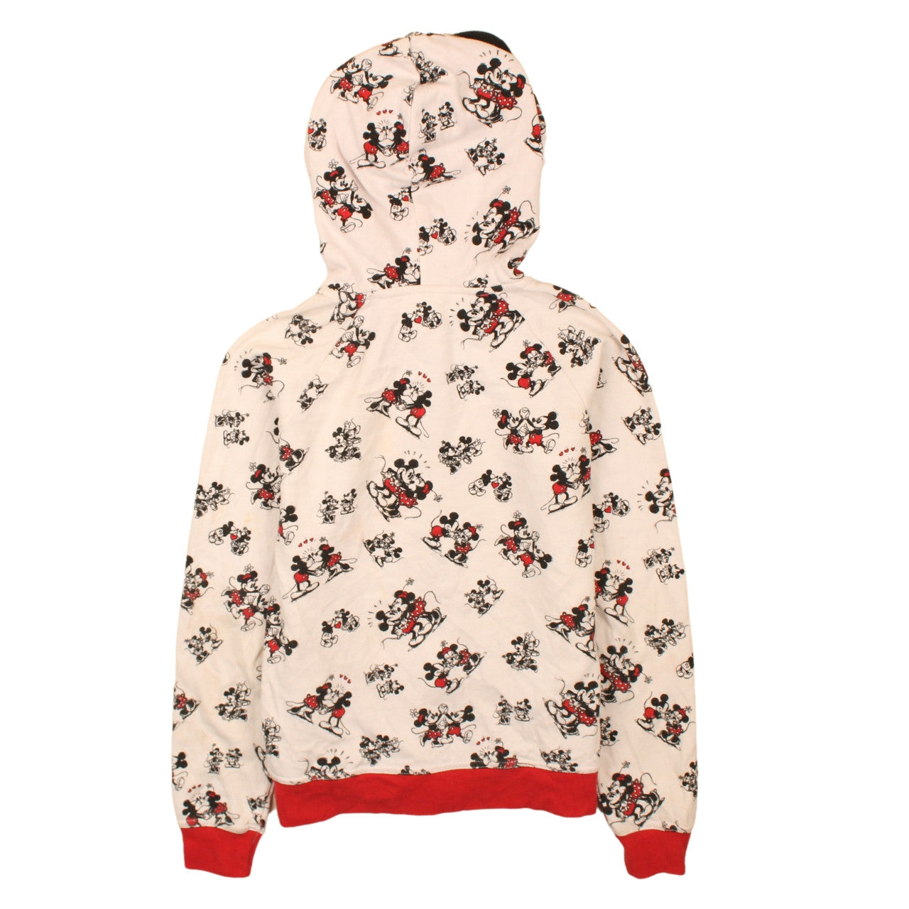 Womens UK Size XS Disney Beige Full Zip Hoodie