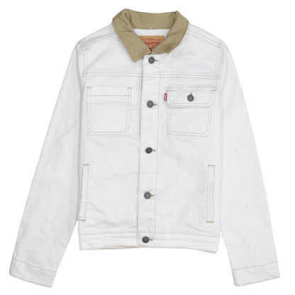 Boys UK Size 14 Years Levi's White Basic Jacket