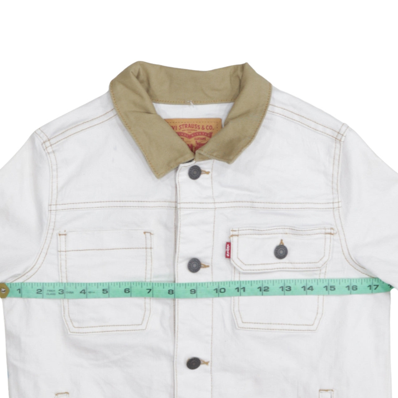 Boys UK Size 14 Years Levi's White Basic Jacket