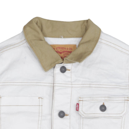 Boys UK Size 14 Years Levi's White Basic Jacket