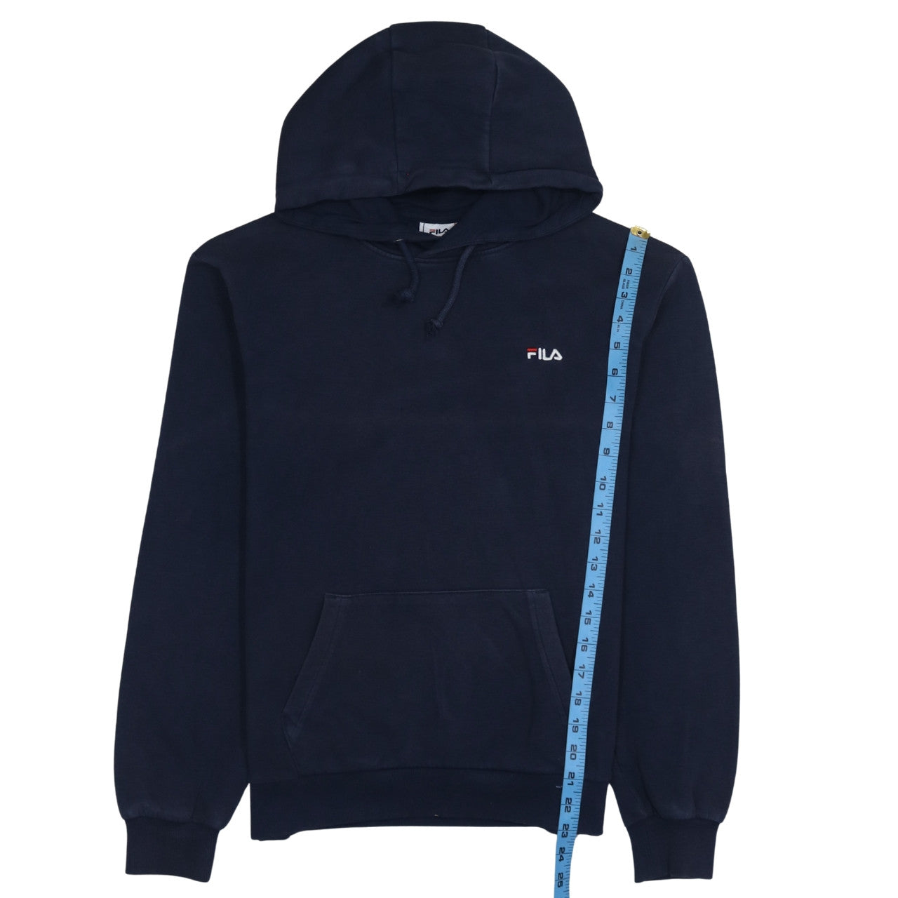 Mens UK Size M FILA Blue Pullover Hoodie