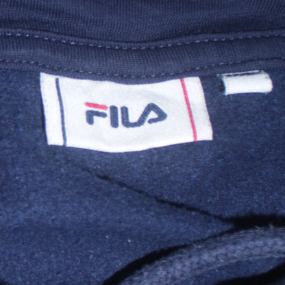Mens UK Size M FILA Blue Pullover Hoodie