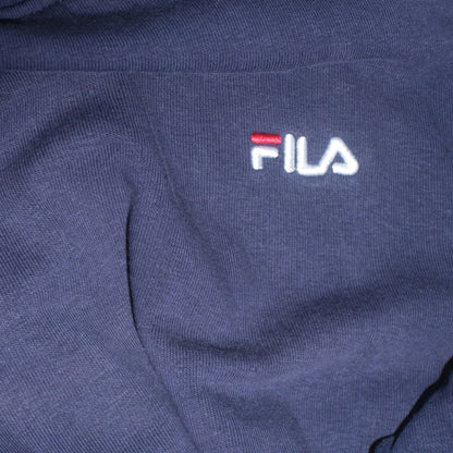 Mens UK Size M FILA Blue Pullover Hoodie