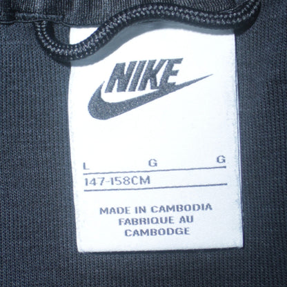 Nike Boys Black Full Zip Hoodie Sweatshirt L 147-158cm Hooded Fleece