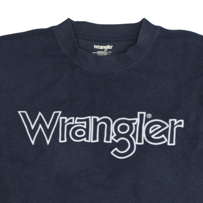 Mens UK Size M Wrangler Blue Pullover Sweatshirt