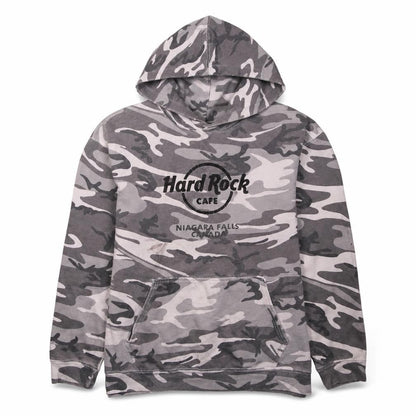Mens UK Size M Hard Rock Grey Pullover Hoodie