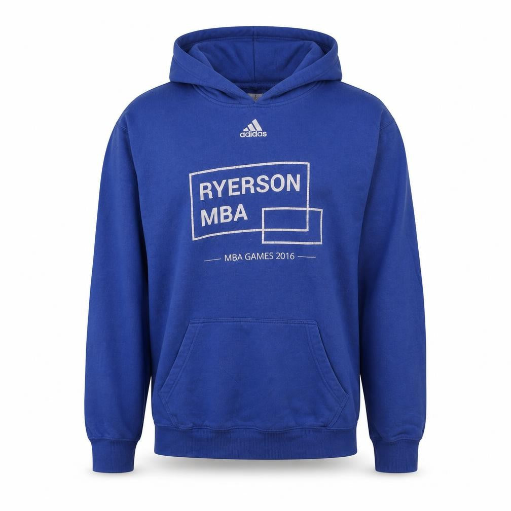 Mens UK Size S adidas Blue Pullover Hoodie