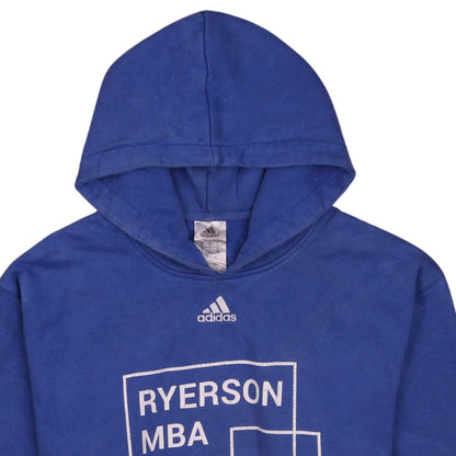Mens UK Size S adidas Blue Pullover Hoodie