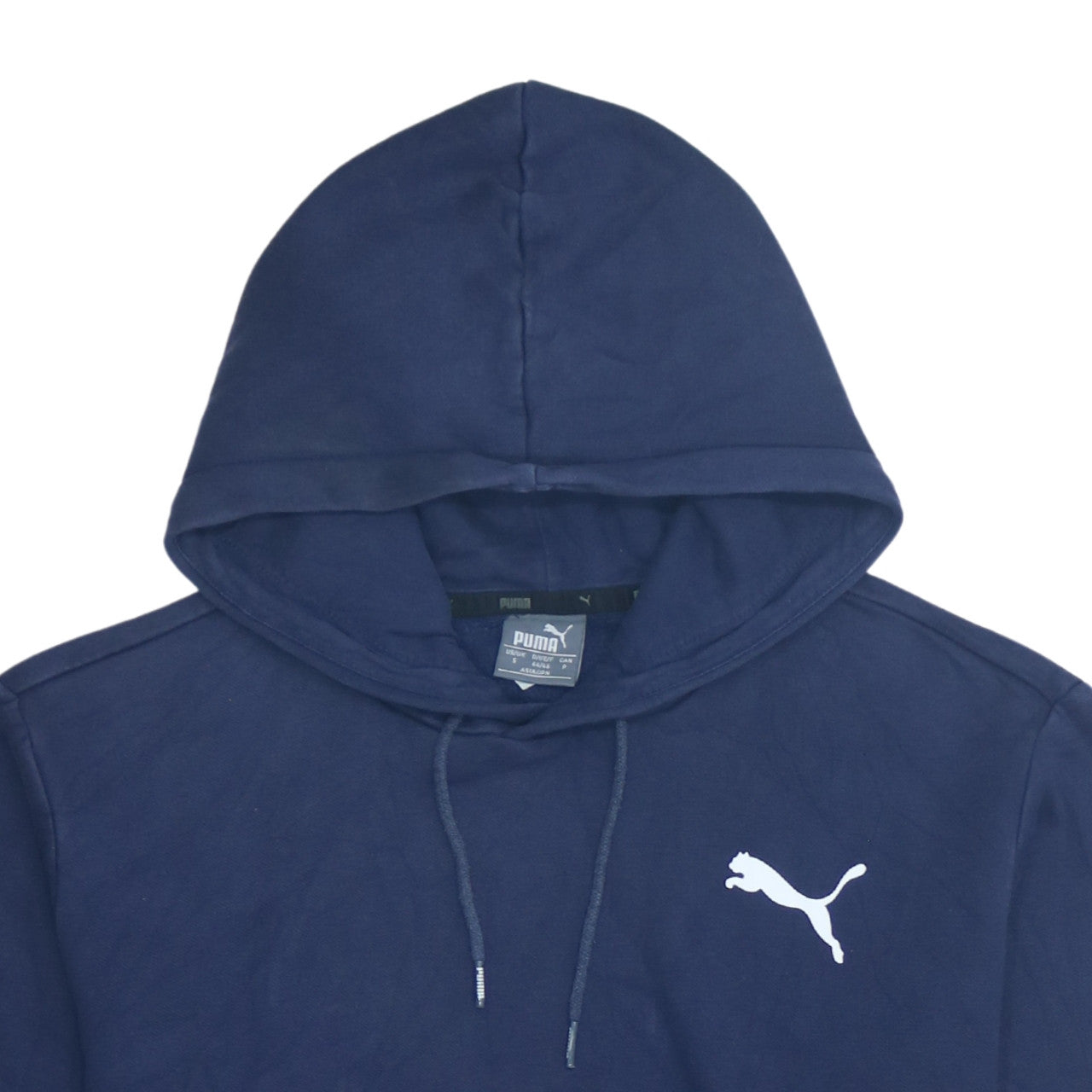 Mens UK Size S PUMA Blue Pullover Hoodie