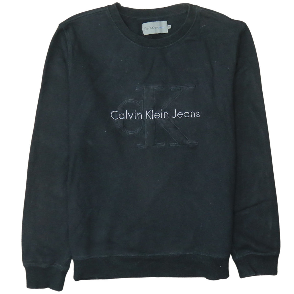 Mens UK Size XL Calvin Klein Jeans Black Pullover Sweatshirt
