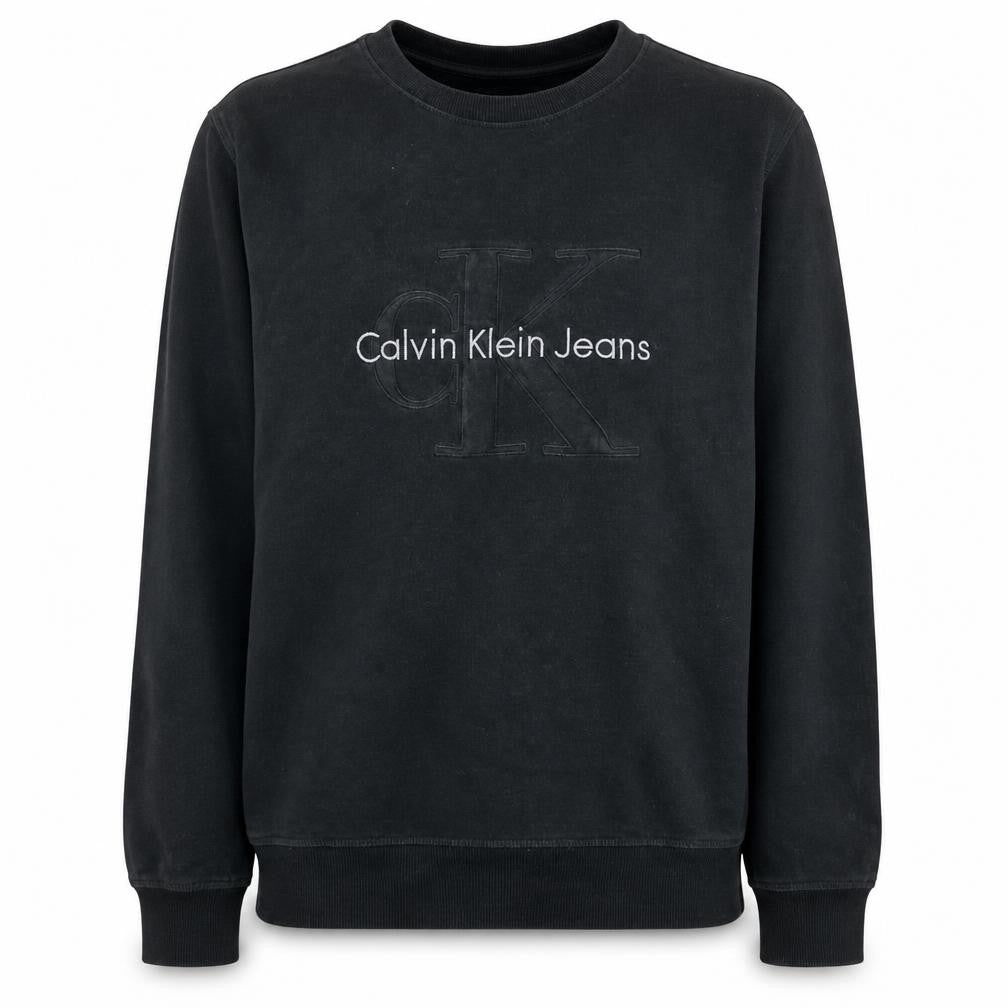 Mens UK Size XL Calvin Klein Jeans Black Pullover Sweatshirt