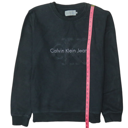 Mens UK Size XL Calvin Klein Jeans Black Pullover Sweatshirt
