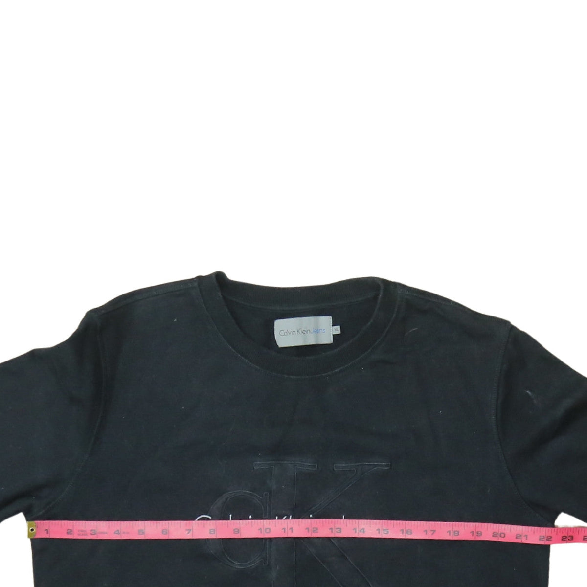 Mens UK Size XL Calvin Klein Jeans Black Pullover Sweatshirt