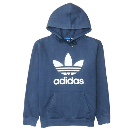 Mens UK Size M adidas Blue Pullover Hoodie