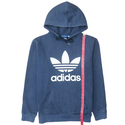 Mens UK Size M adidas Blue Pullover Hoodie