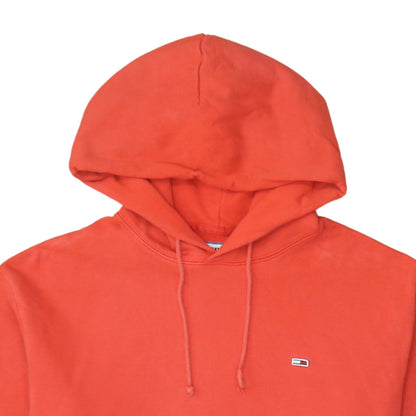 Mens UK Size XL Tommy Jeans Red Pullover Hoodie