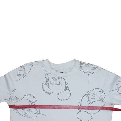 Disney Classics at George Women’s White Tinker Bell Sweatshirt Size M 12-14