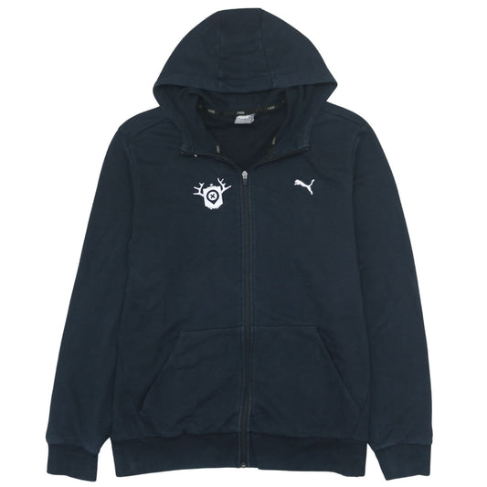 Mens UK Size XL PUMA Blue Full Zip Hoodie