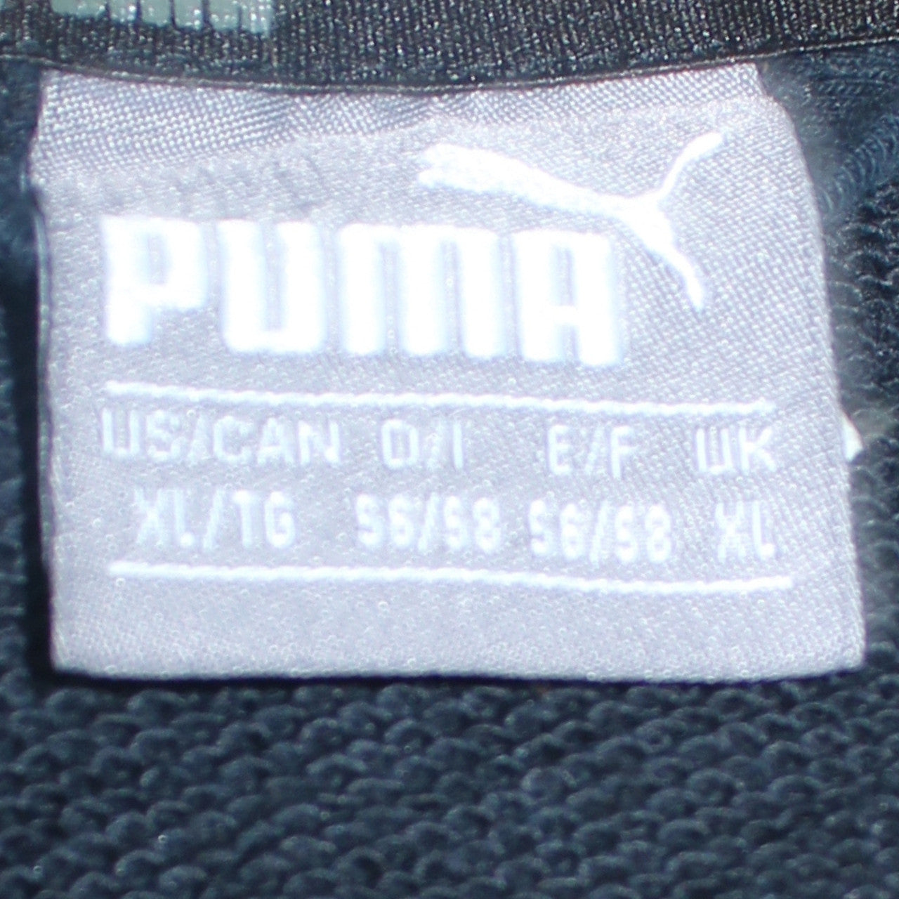 Mens UK Size XL PUMA Blue Full Zip Hoodie