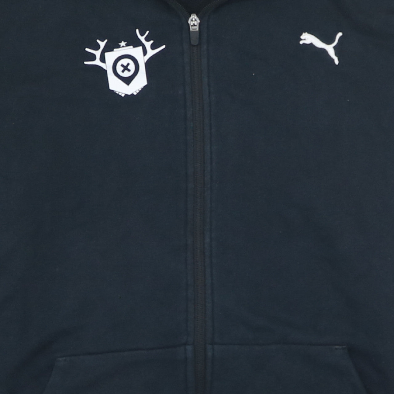Mens UK Size XL PUMA Blue Full Zip Hoodie