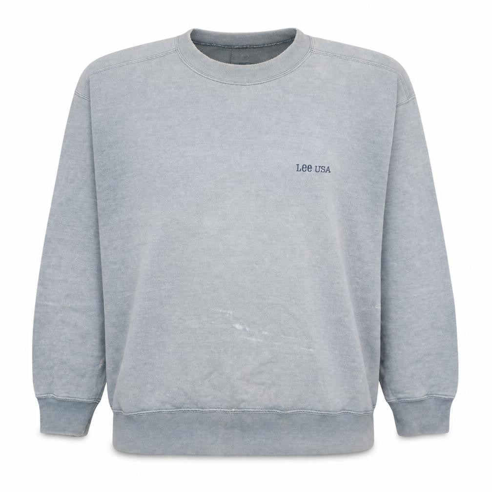 Mens UK Size L Lee Grey Pullover Sweatshirt