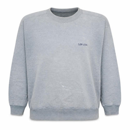 Mens UK Size L Lee Grey Pullover Sweatshirt