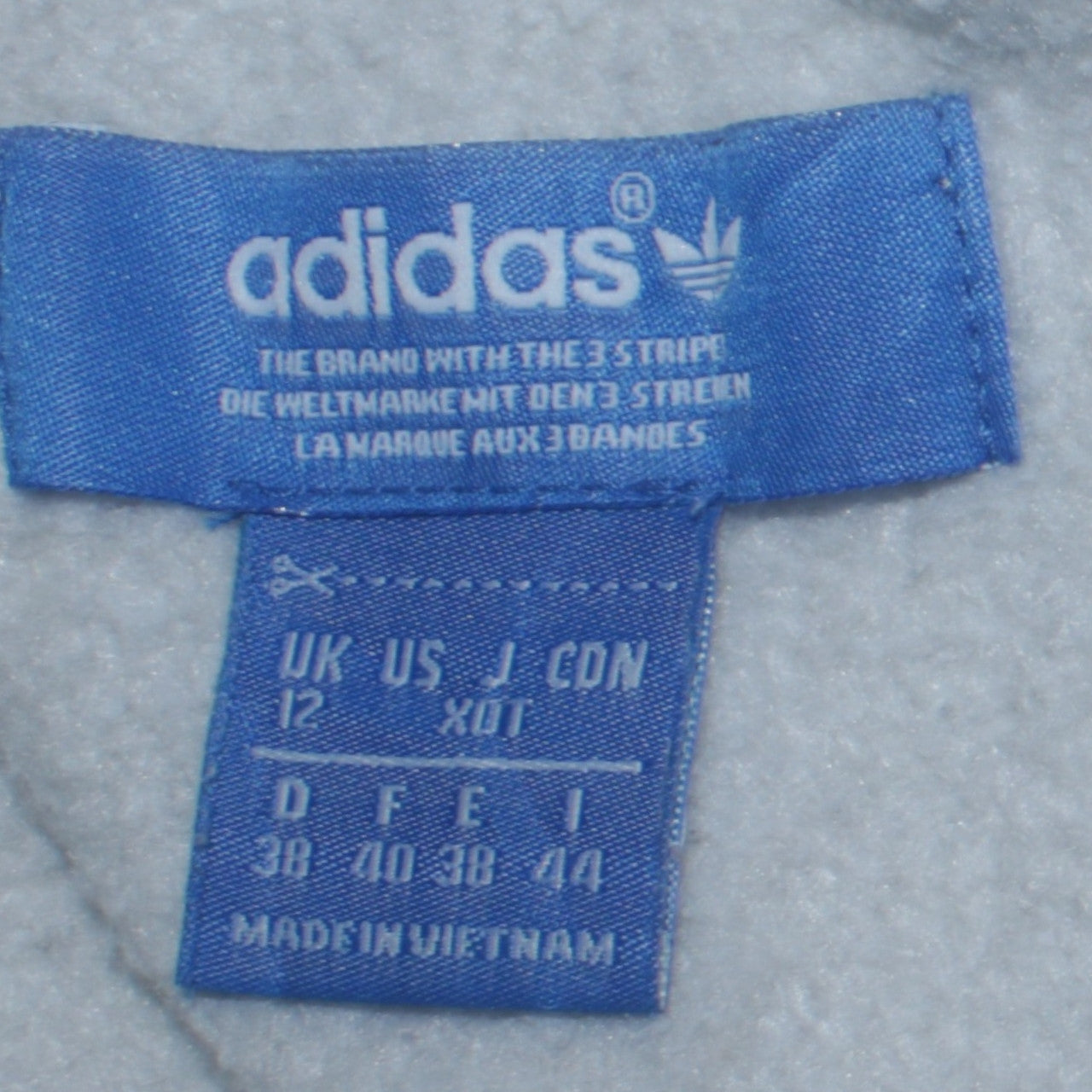 Womens UK Size 12 adidas Grey Full Zip Hoodie