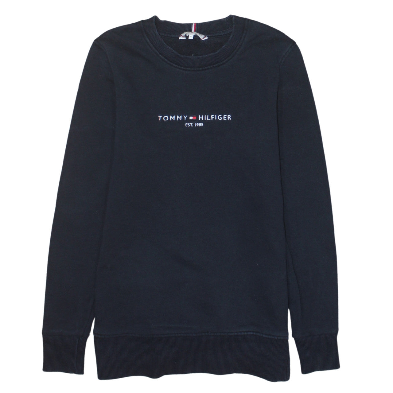 Mens UK Size XS Tommy Hilfiger Black Pullover Sweatshirt