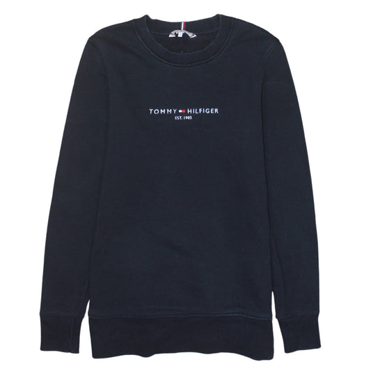Mens UK Size XS Tommy Hilfiger Black Pullover Sweatshirt