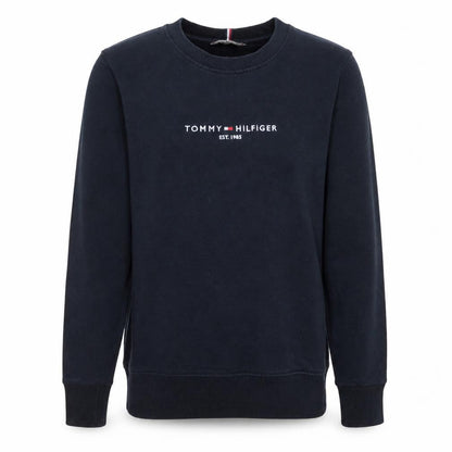 Mens UK Size XS Tommy Hilfiger Black Pullover Sweatshirt