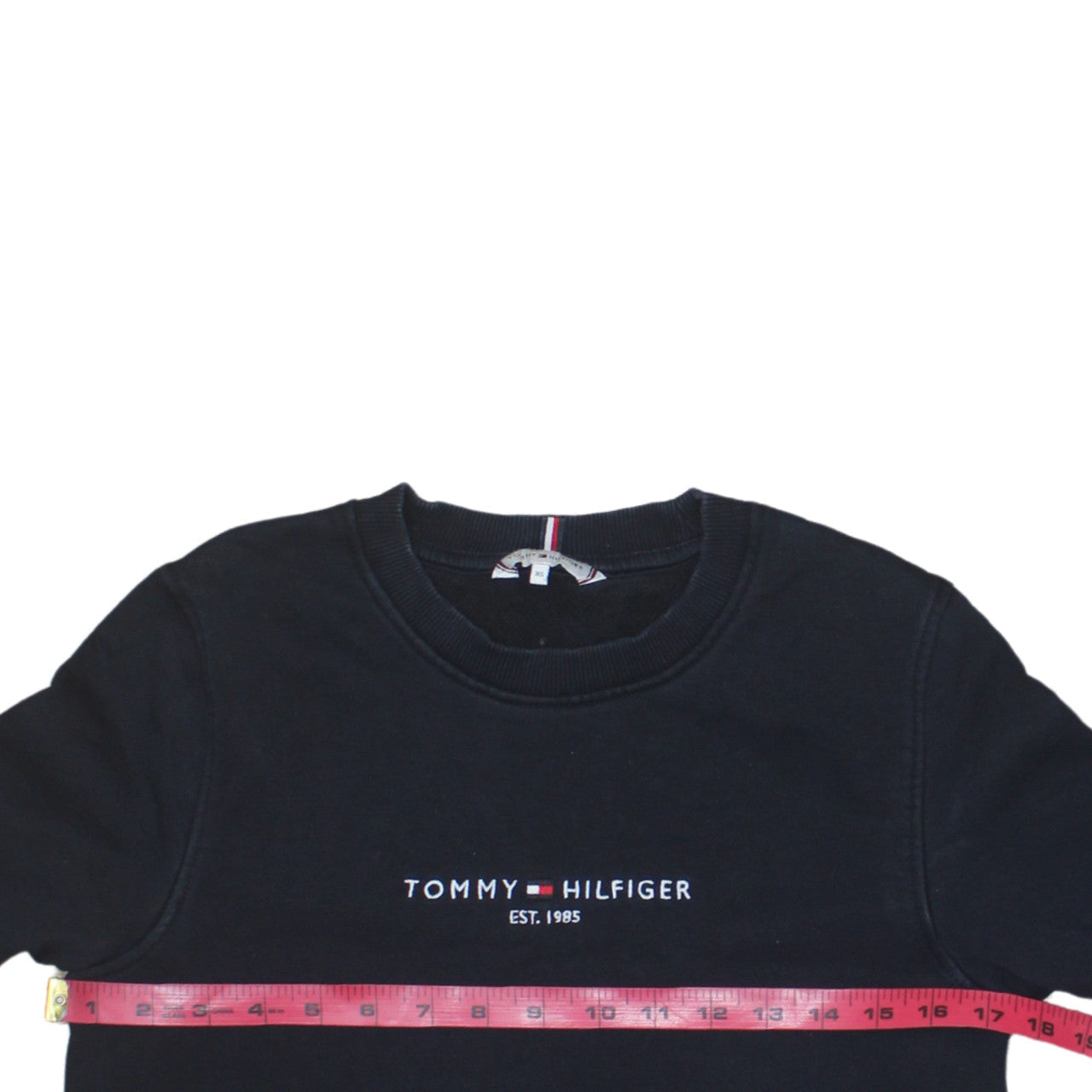 Mens UK Size XS Tommy Hilfiger Black Pullover Sweatshirt