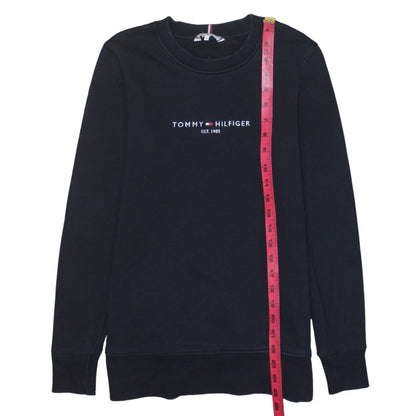 Mens UK Size XS Tommy Hilfiger Black Pullover Sweatshirt